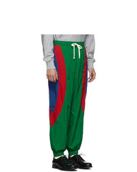 Gucci Red And Green Waterproof Jogging Lounge Pants