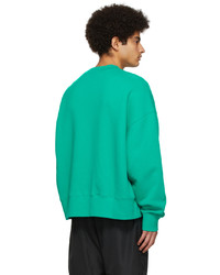 Palm Angels Green Bear Sweatshirt