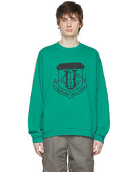 Undercoverism Green Beige Cotton Sweatshirt