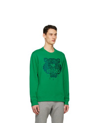 Kenzo Green Classic Light Tiger Sweatshirt