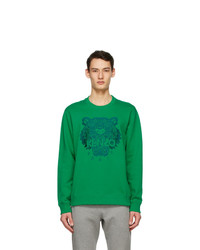 Kenzo Green Classic Light Tiger Sweatshirt