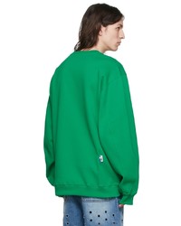 Ader Error Green Cotton Sweatshirt