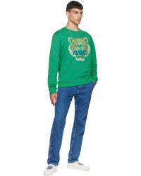 Kenzo Green Cotton Sweatshirt