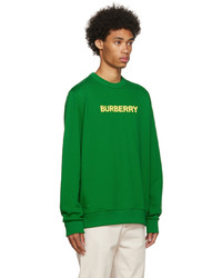 Burberry Green Cotton Sweatshirt