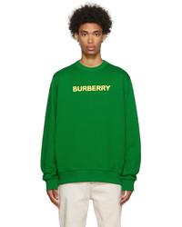 Burberry Green Cotton Sweatshirt