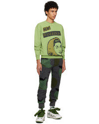 JW Anderson Green Glamour Bonet Sweatshirt