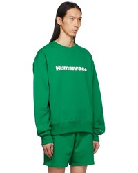 adidas x Humanrace by Pharrell Williams Green Humanrace Logo Sweatshirt