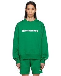 adidas x Humanrace by Pharrell Williams Green Humanrace Logo Sweatshirt