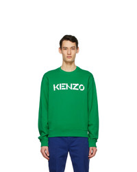 Kenzo Green Logo Sweatshirt