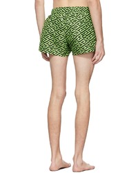 Versace Underwear Green Greca Signature Swim Shorts