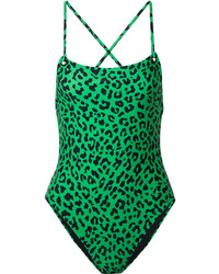 Diane von Furstenberg Maya Leopard Print Swimsuit