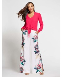 New York & Co. New York Company Gabrielle Union Collection Floral Palazzo Pant