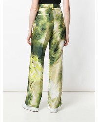 MSGM Printed Wide Leg Trousers