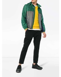 Prada Green And Grey Hooded Jacket