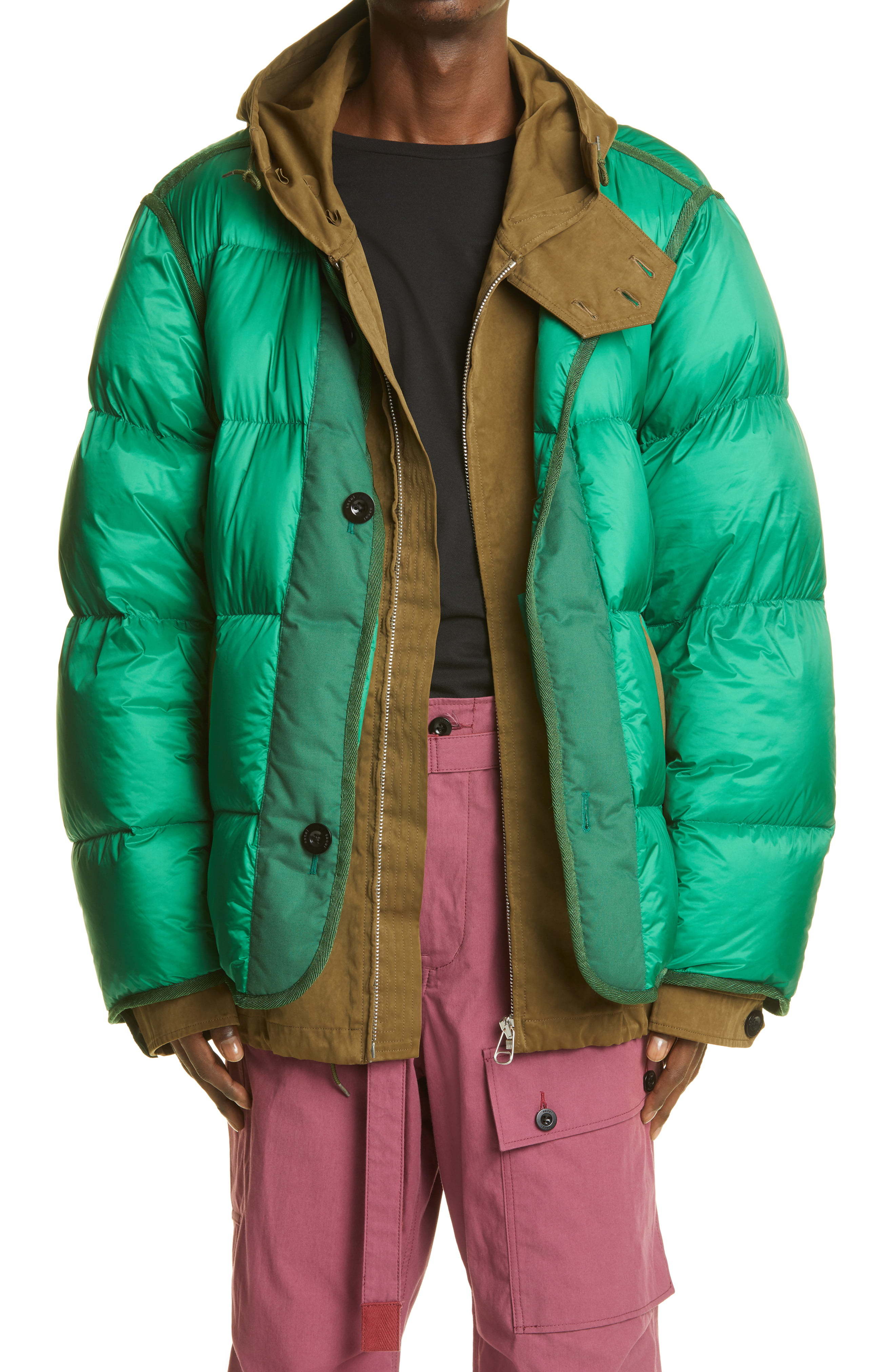 Sacai Layered Down Puffer Jacket, $2,710 | Nordstrom | Lookastic