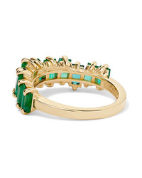 Suzanne Kalan 18 Karat Gold Emerald Ring