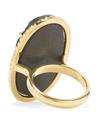 Kimberly Mcdonald 18 Karat Gold Uvarovite Garnet And Diamond Ring