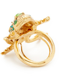 Oscar de la Renta Crystal Frog Ring