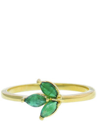 Finn Emerald Leaf Ring