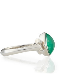 Stephen Webster Small Superstud Ring W Green Doublet Size 7
