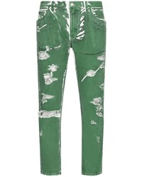 Green Ripped Jeans