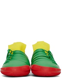 Bottega Veneta Green Red Climber Sneakers