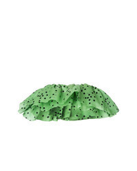 Green Ruffle Cropped Top