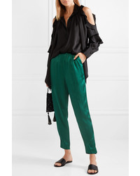 By Malene Birger Ietos Tapered Satin Pants