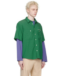 Stockholm (Surfboard) Club Green Button Shirt
