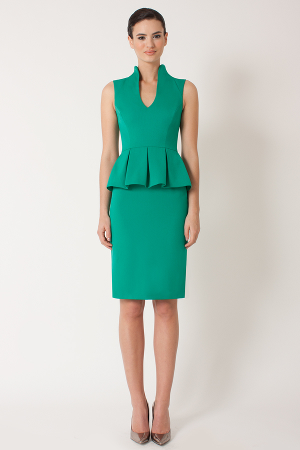 Black halo hotsell green dress