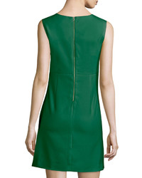 Diane von Furstenberg Carrie Sleeveless Sheath Dress Emerald