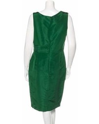 Oscar de la Renta Silk Sheath Dress W Tags