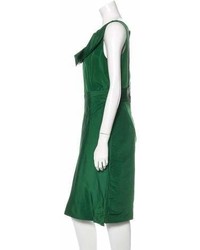 Oscar de la Renta Silk Sheath Dress W Tags