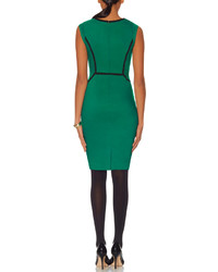 The Limited Textured Contrast Trim Sheath Dress