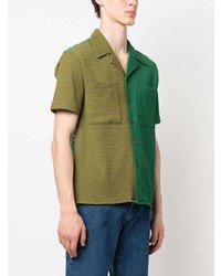 Andersson Bell Colour Block Panelled Shirt