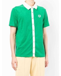 Sergio Tacchini Embroidered Logo Buttoned Polo Shirt