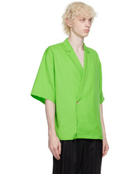 King & Tuckfield Green Wrap Shirt