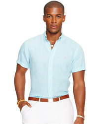 Polo Ralph Lauren Short Sleeved Checked Linen Shirt