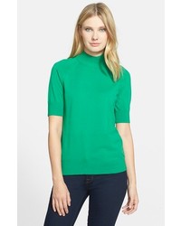 Green Short Sleeve Sweater