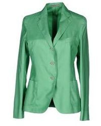Green Silk Blazer