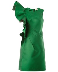 Lanvin Ruffle Sleeve Cocktail Dress