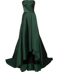 Jason Wu Strapless Faille Gown Emerald