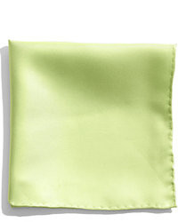 Green Silk Pocket Square