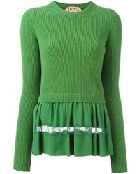 Green Silk Sweater