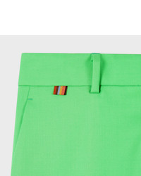 Paul Smith Slim Fit Bright Green Wool Trousers