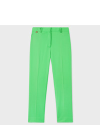 Paul Smith Slim Fit Bright Green Wool Trousers