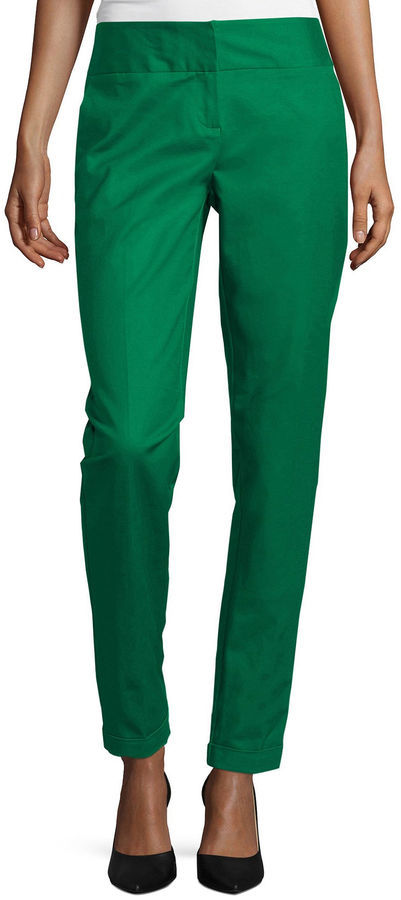 Worthington ankle pants slim hot sale fit