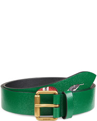 Green Snake Leather Belt