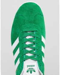 adidas Originals Gazelle Sneakers In Green Bb5477
