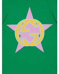 Gucci Interlocking G Star Print T Shirt